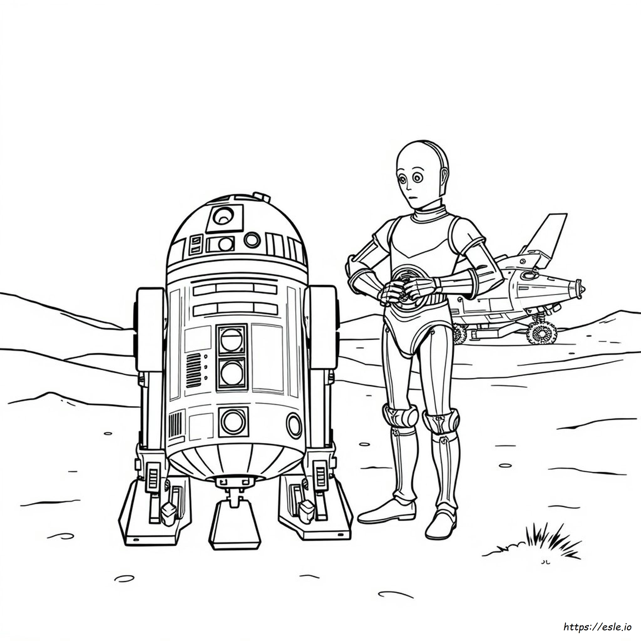 Robot De Star Wars Dibujos Para Colorear