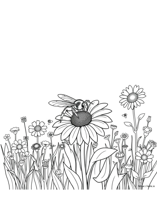 Coloriage Guêpe