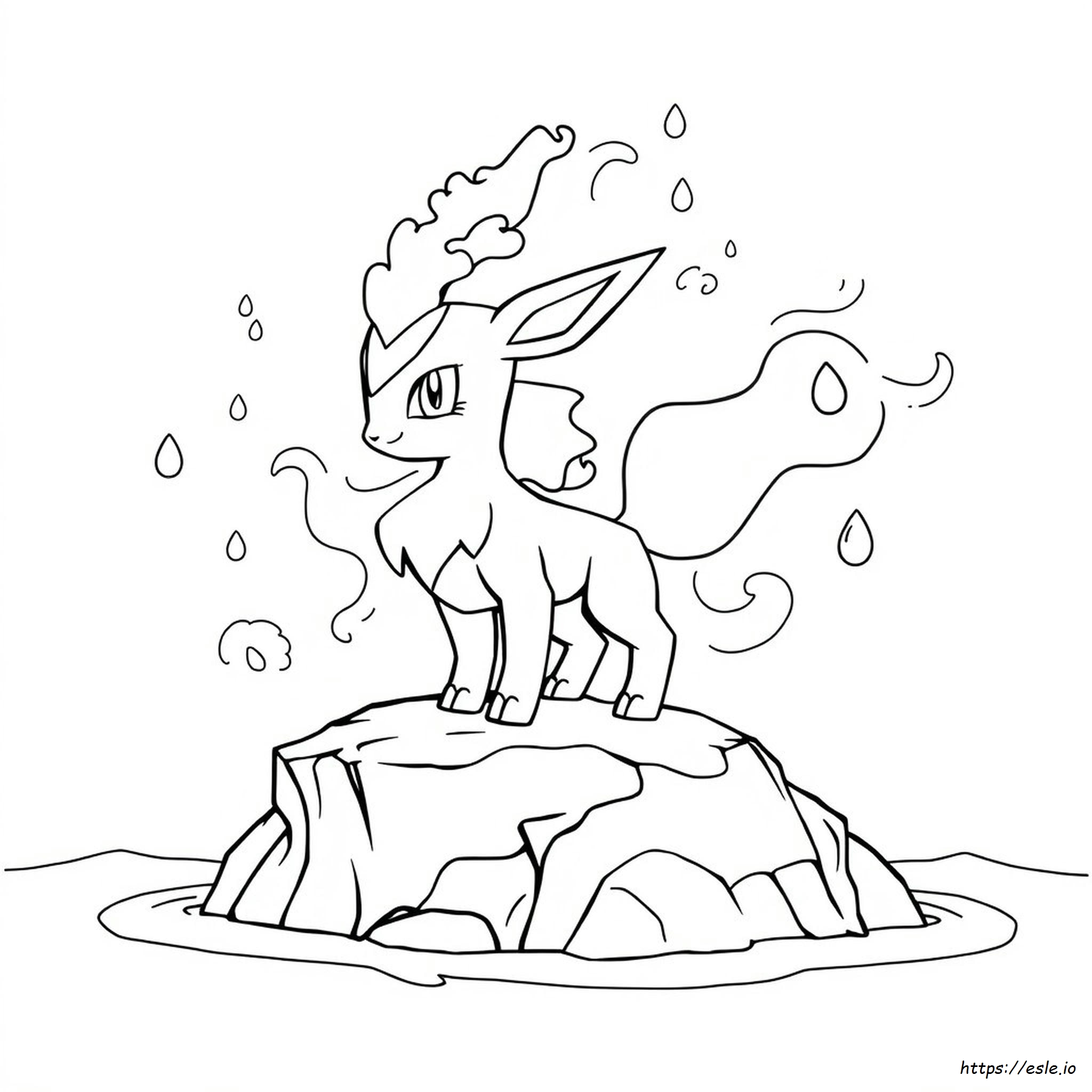 Vaporeon Para Colorear