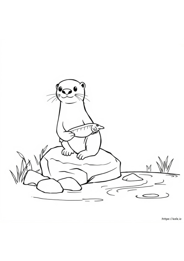 Nutria Para Colorear