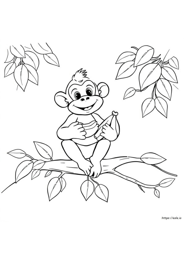 Coloriage D'un Singe