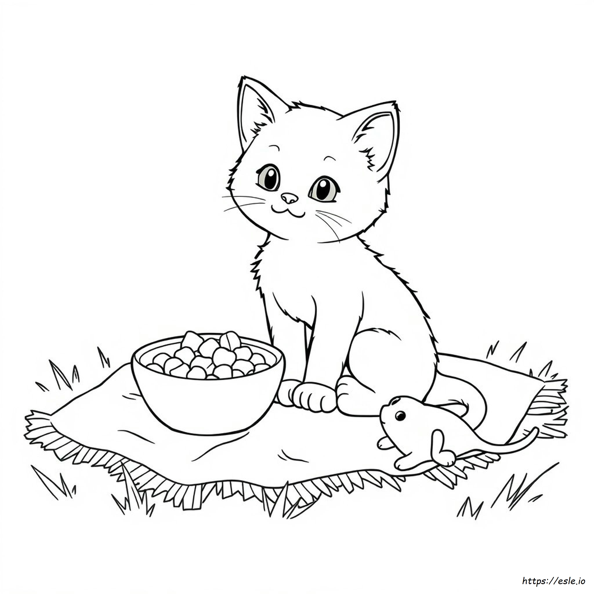 Gambar Kucing Colouring