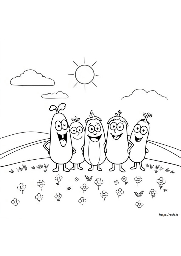 Coloriage Veggietales