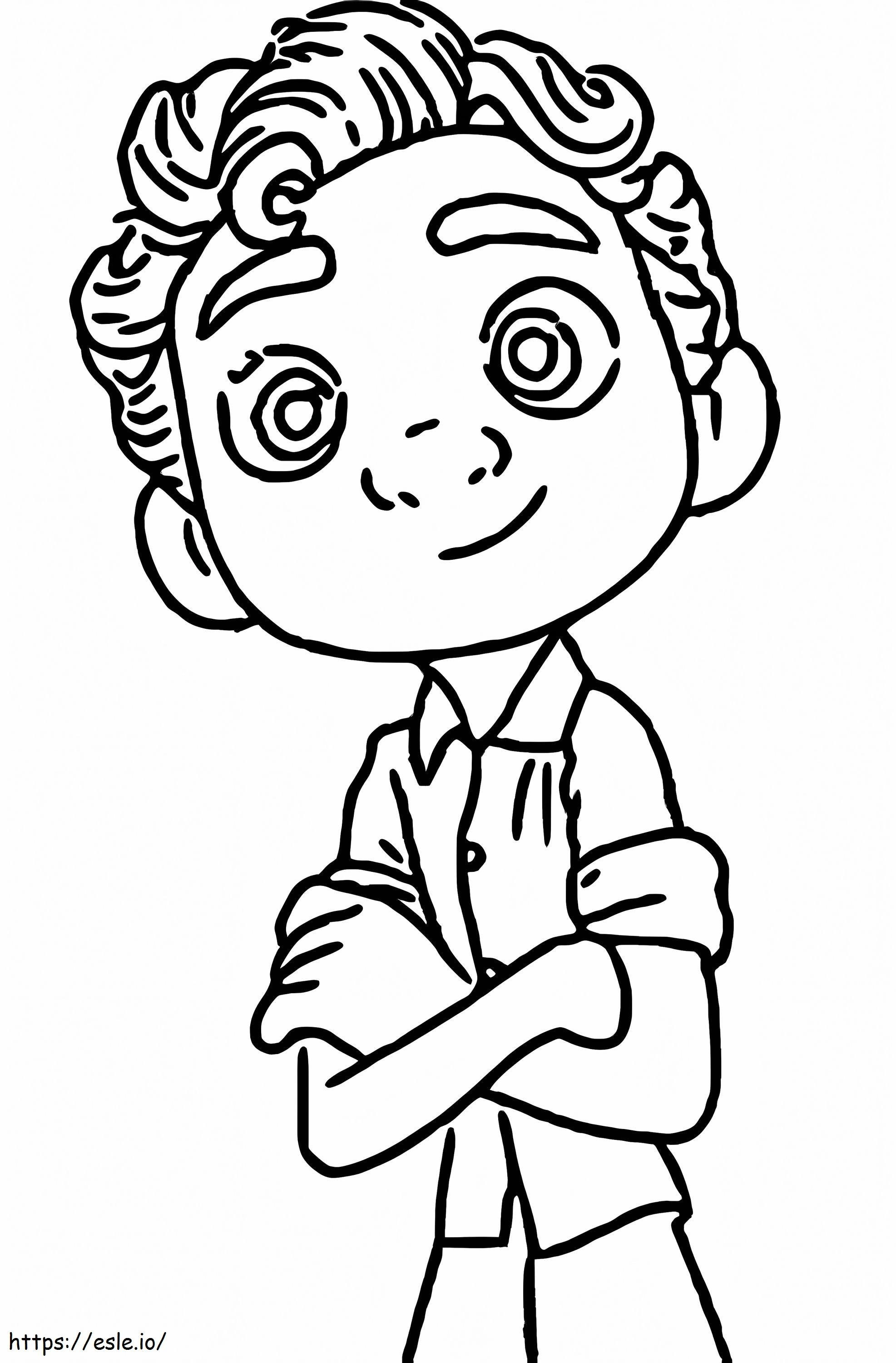 Luca Smiling coloring page