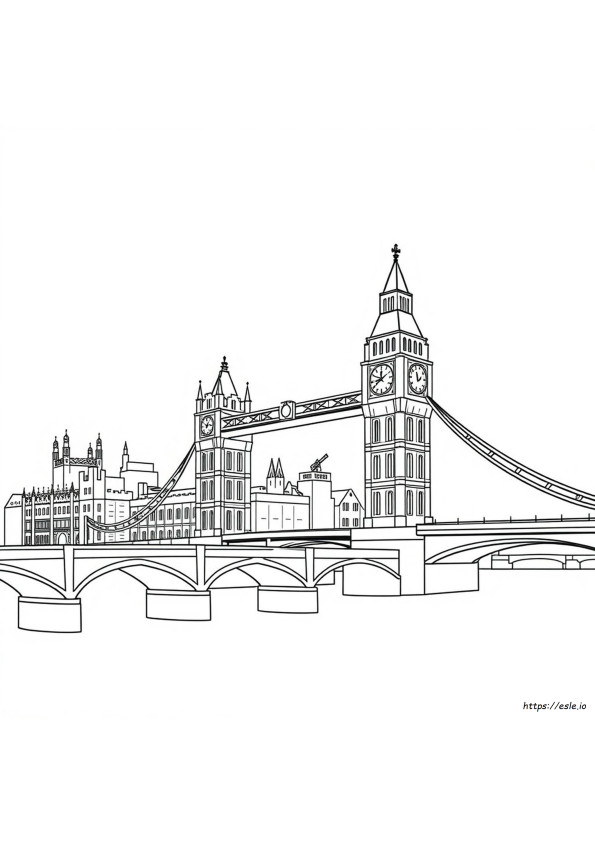 Coloriages Gratuits De Londres À Imprimer