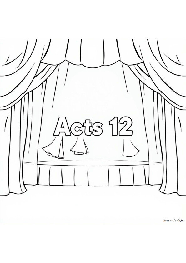 Acts 12 Coloring Page