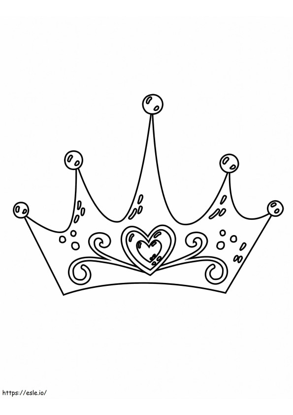 Crown 2 coloring page