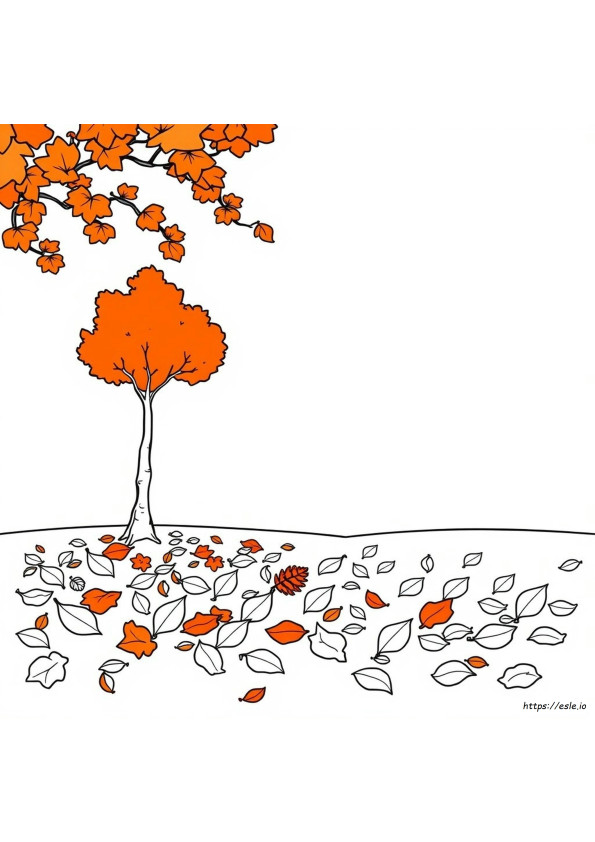 Semplici Disegni Autunnali Da Colorare