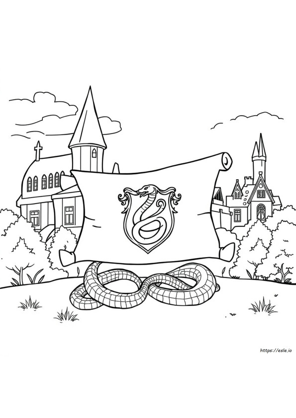 Slytherin Coloring Sheet