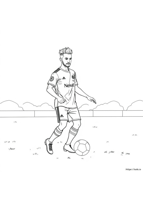 Neymar Al Hilal Coloring Pages