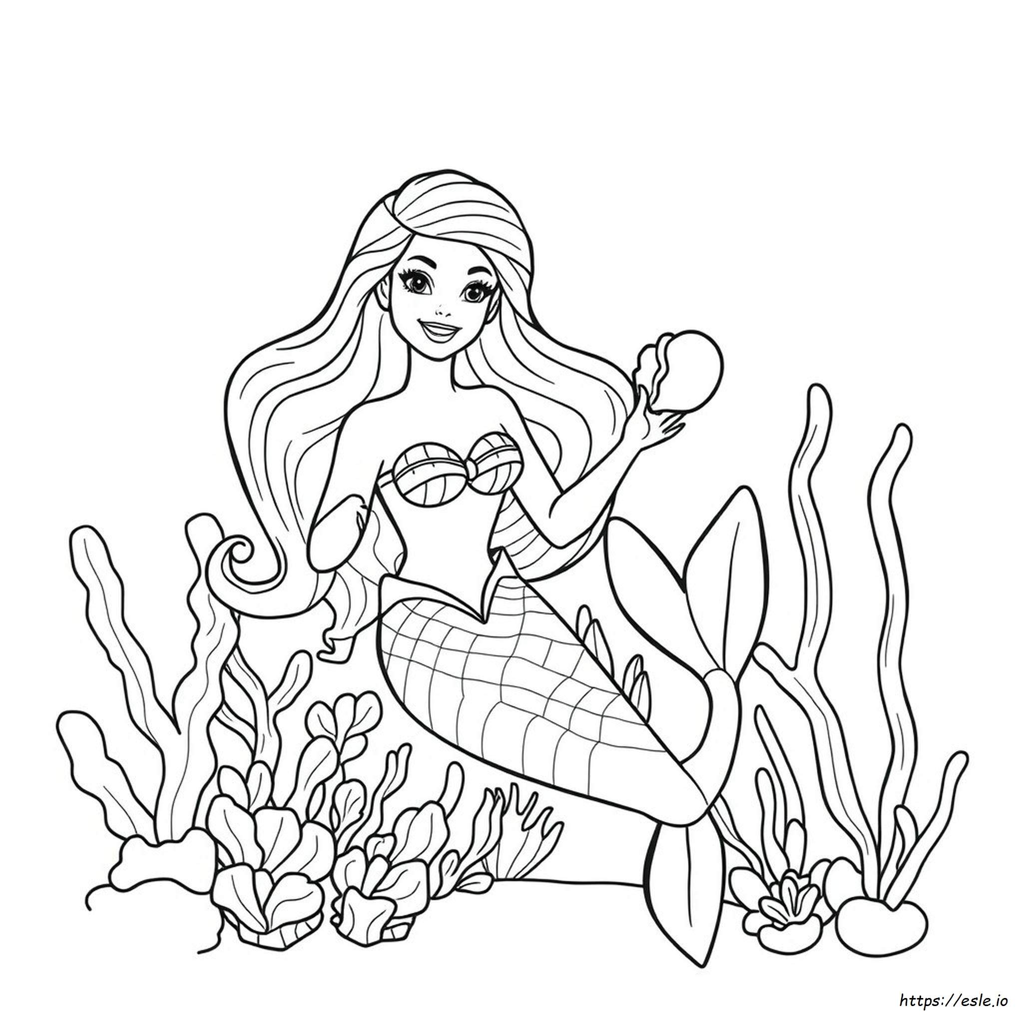 Barbie Mermaid Coloring Pages To Print