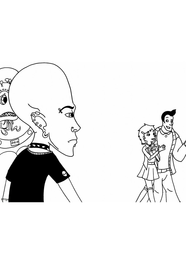 Printable Megamind coloring page