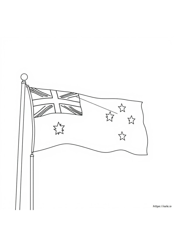 Australia Flag Colouring