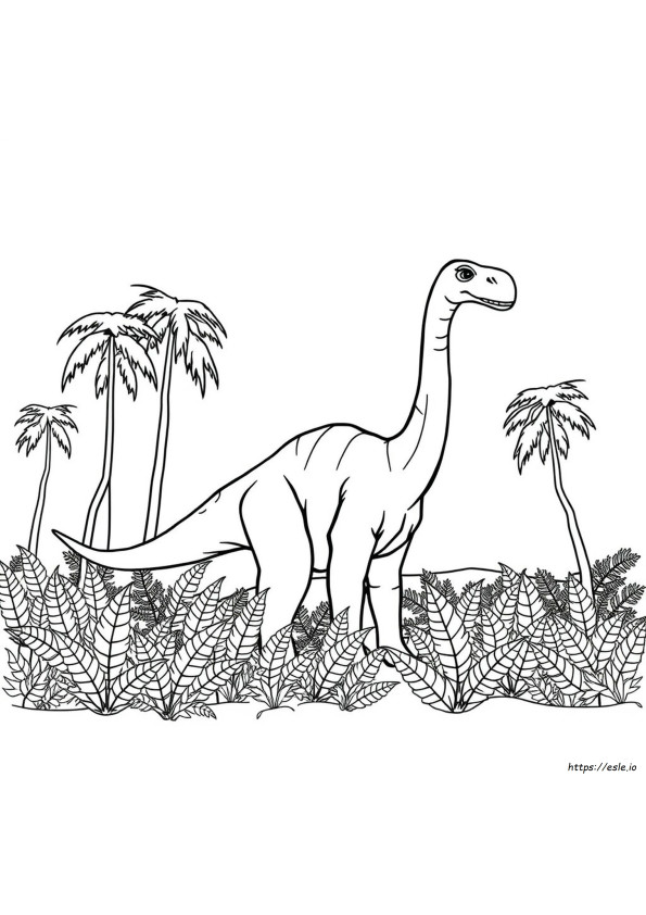 Brachiozaur Kolorowanka