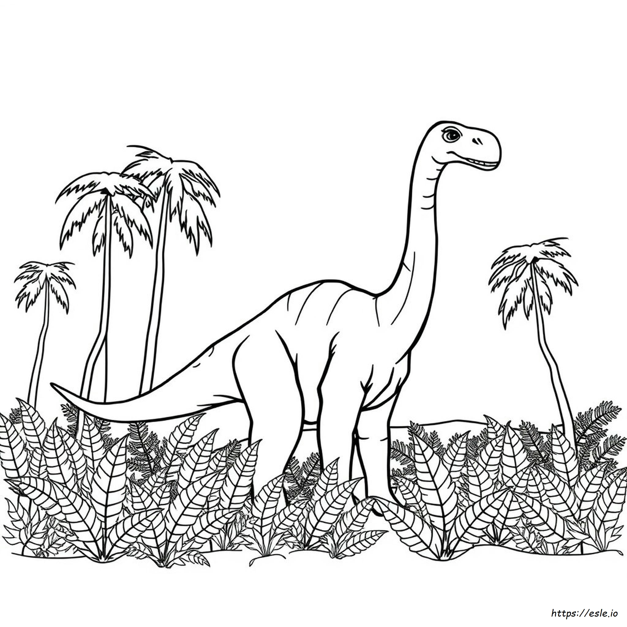 Brachiozaur Kolorowanka