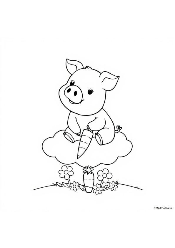 Gambar Mewarnai Babi