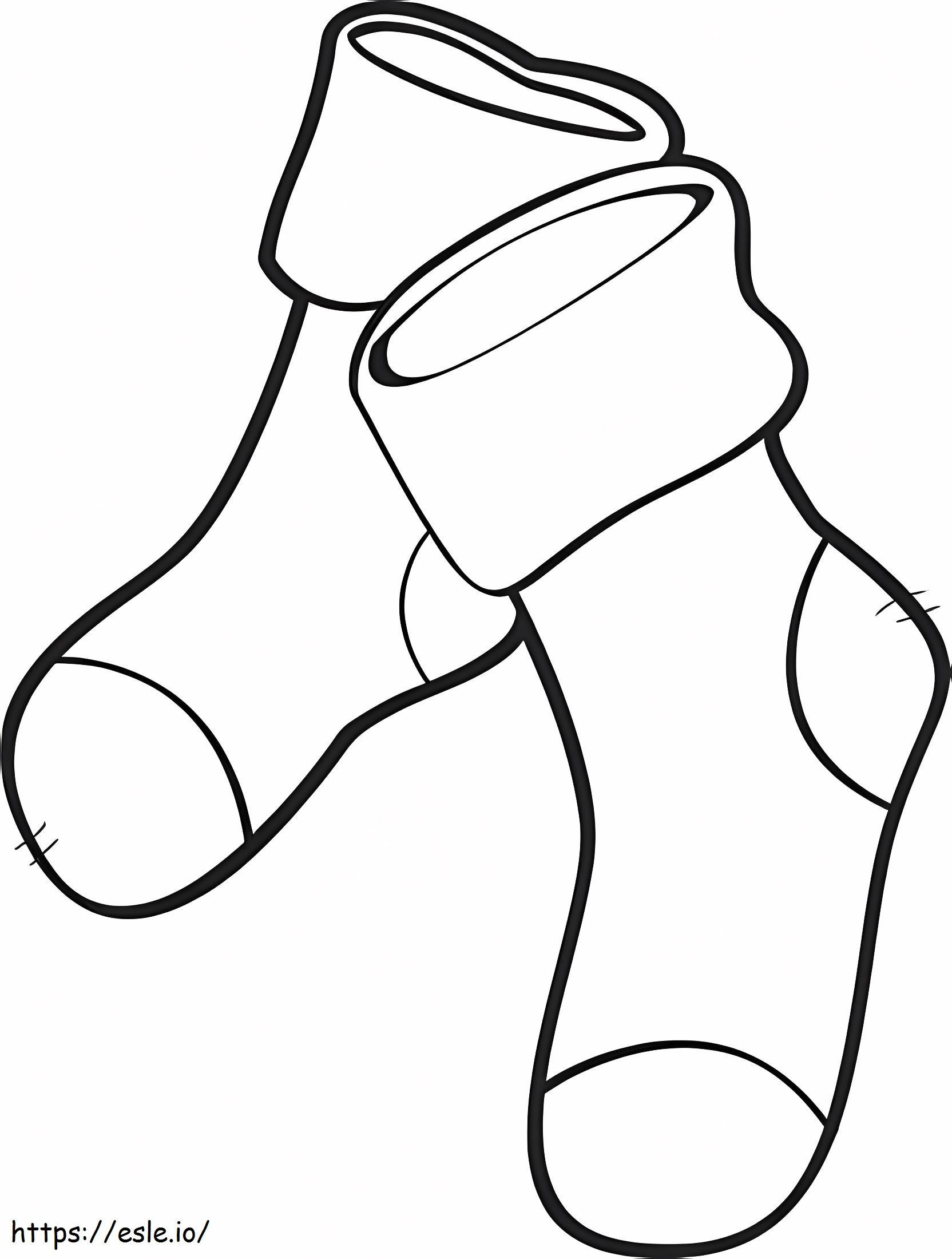 Nice Socks coloring page