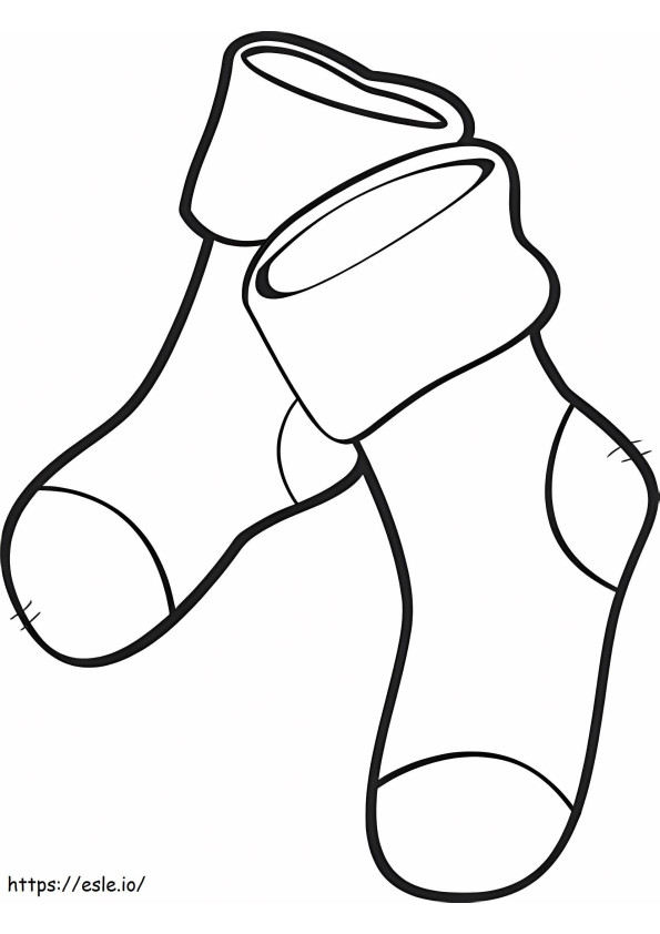 Nice Socks coloring page