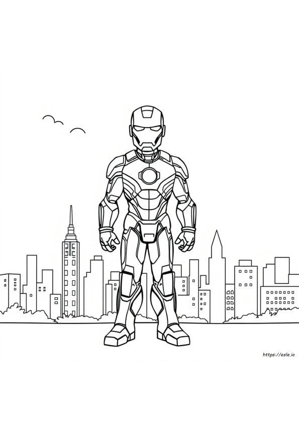 Ironman Da Colorare Gratis