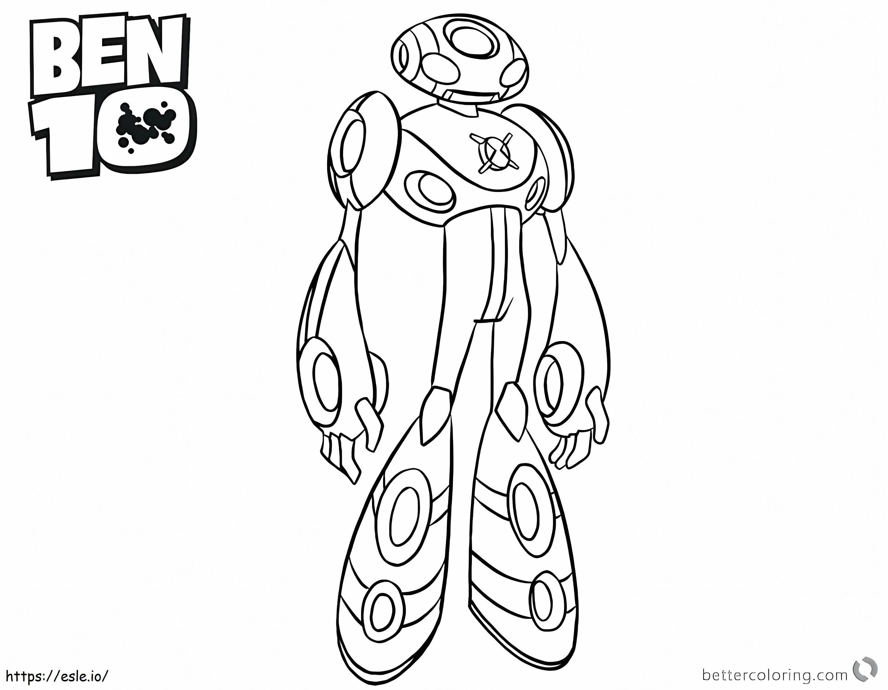  Ben 10 Alien Force Ultimate Echo Tulostettava ilmaiseksi Ben 10 Pdf värityskuva
