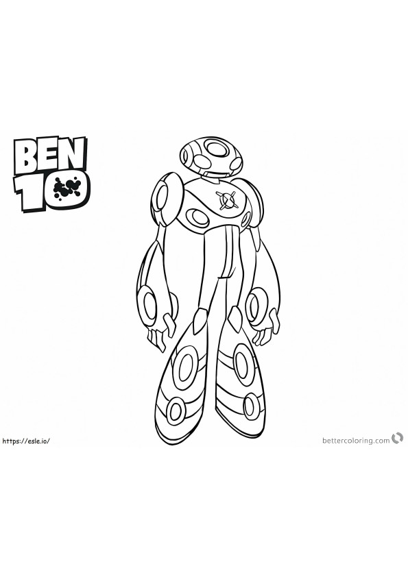Ben 10 Alien Force Ultimate Echo Printable For Free Ben 10 Pdf coloring page