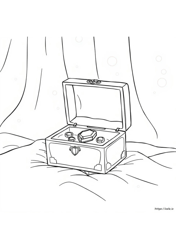 Jewelry Box Coloring Page