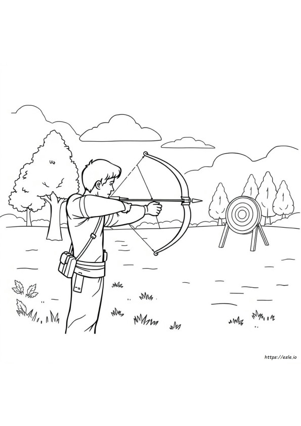 アーチャー塗り絵 無料
