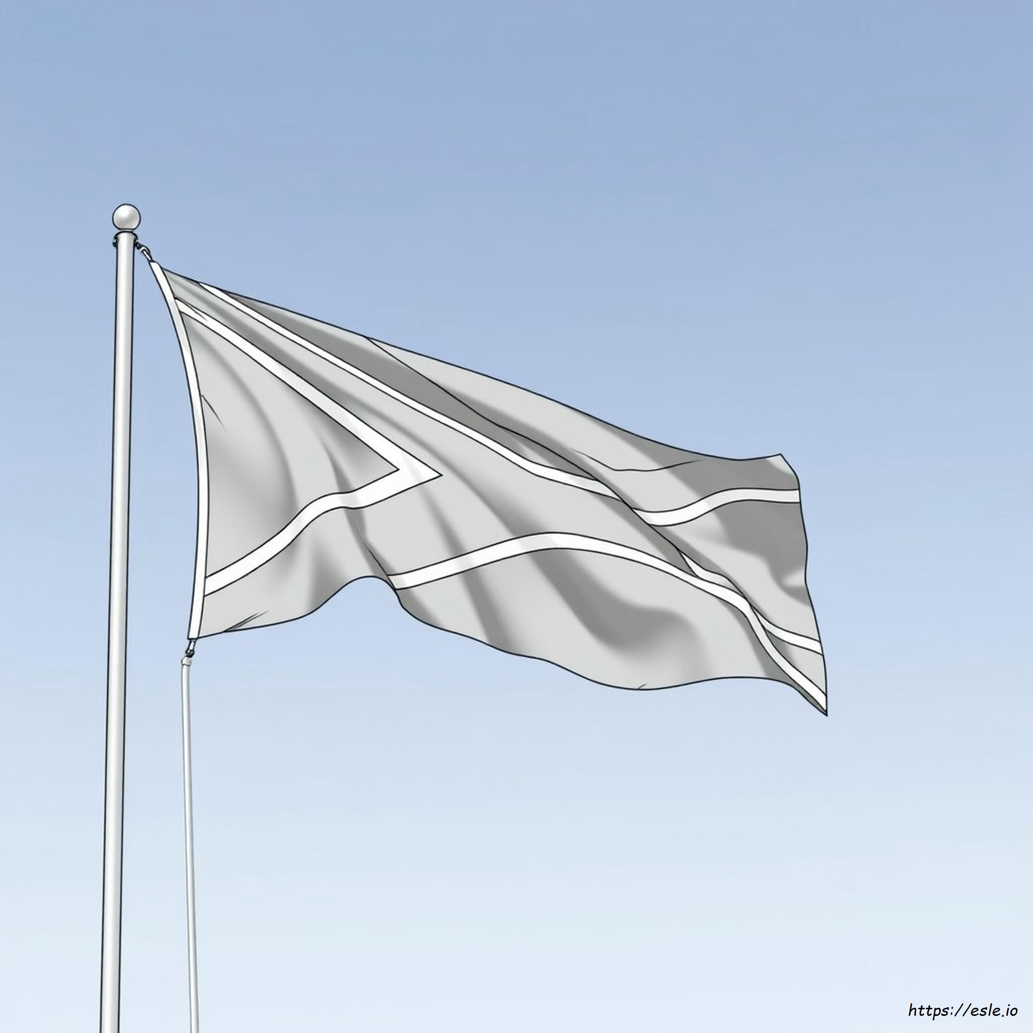 Bandera De Sudáfrica Para Colorear
