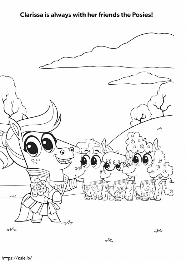 Clarissa And Friends coloring page