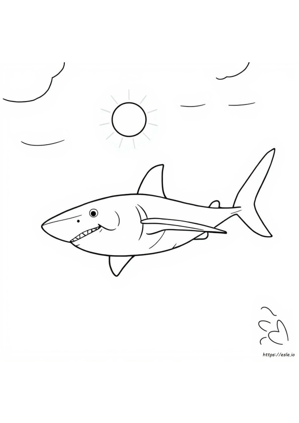 Tiburón Para Colorear
