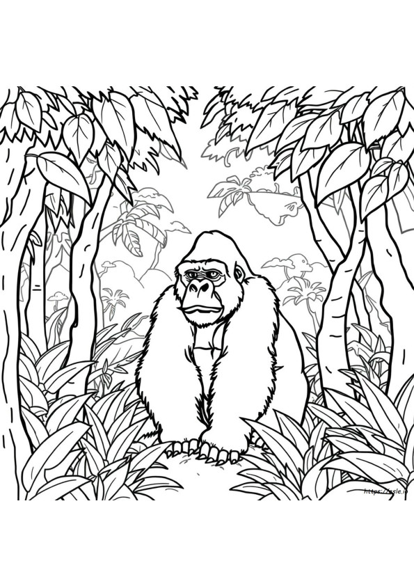 Gorilla Ausmalbuch