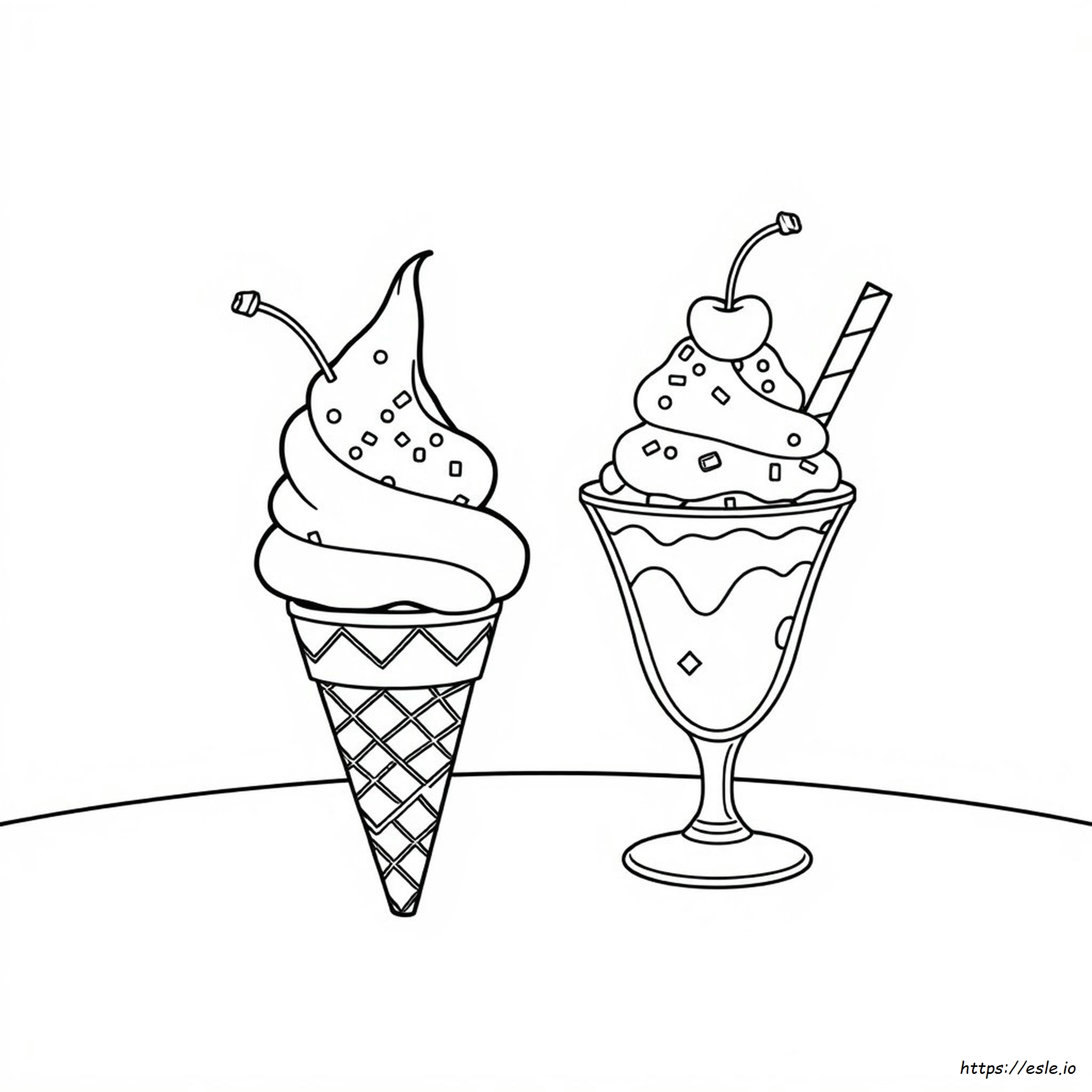 Disegni Da Colorare Con La I Di Gelato