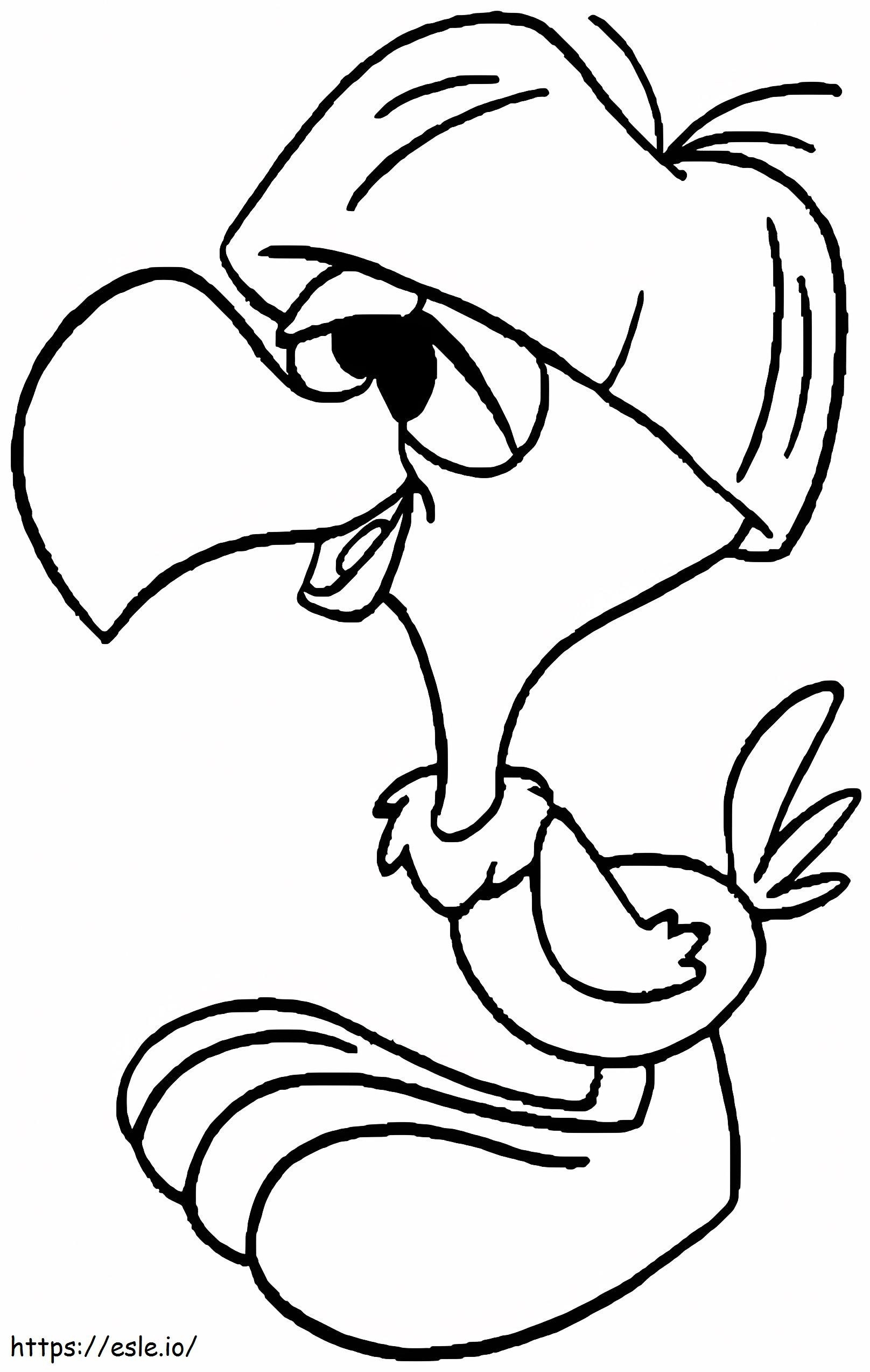Condor de desene animate prost de colorat