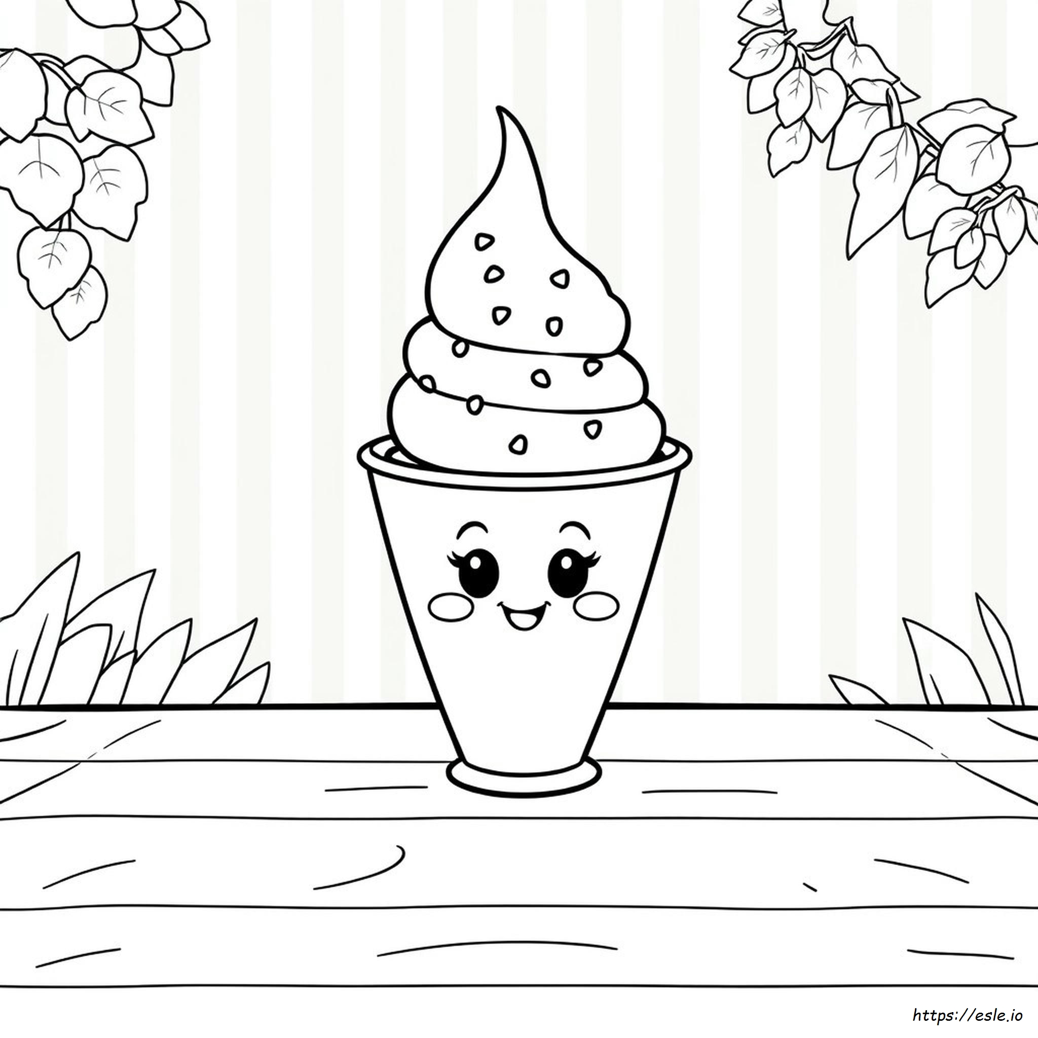 Cute Ice Cream Coloring Pages