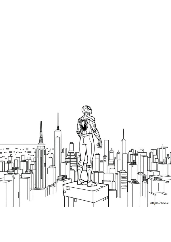 Spiderman 2099 Colouring Pages