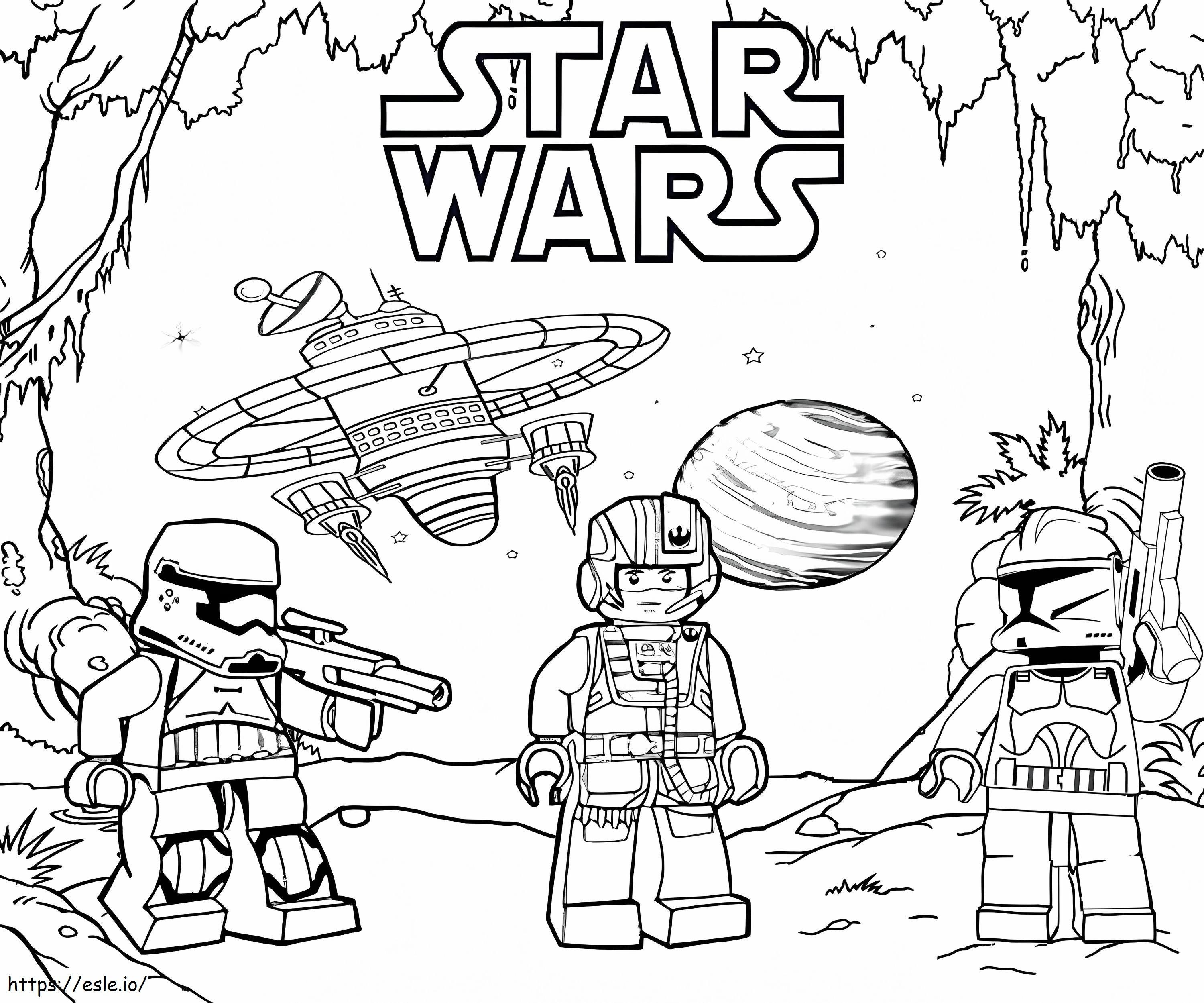 Lego Star Wars 1 de colorat