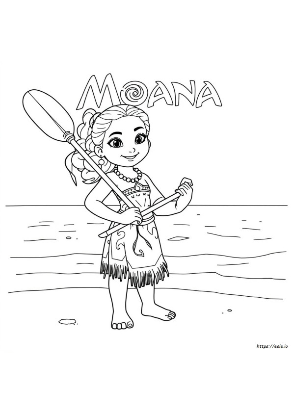 Coloriage Moana À Imprimer