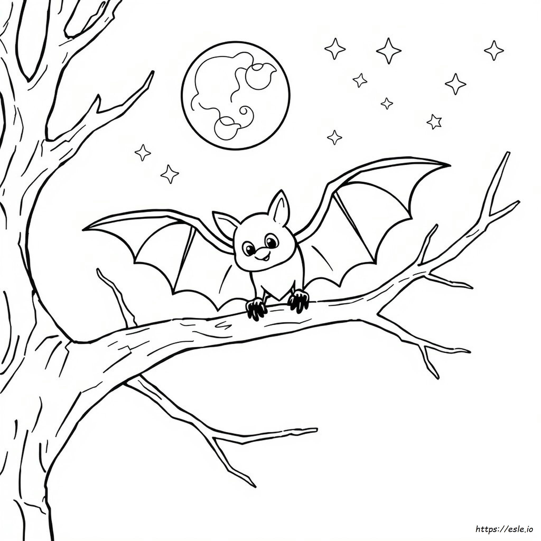 Immagine Da Colorare Di Un Pipistrello