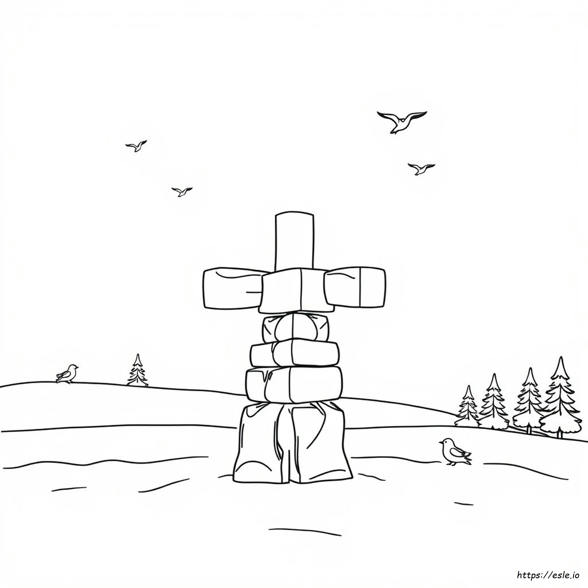 Inukshuk Da Colorare