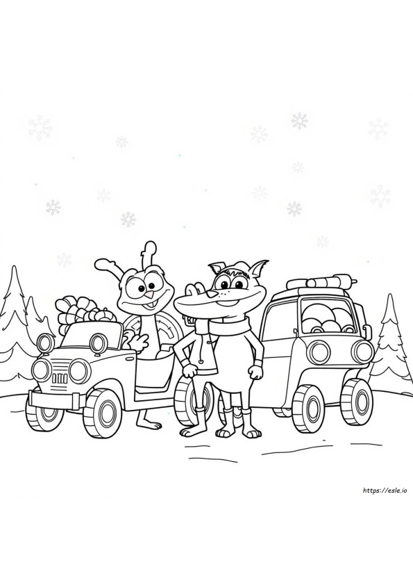 Wild Kratts Navidad Para Colorear