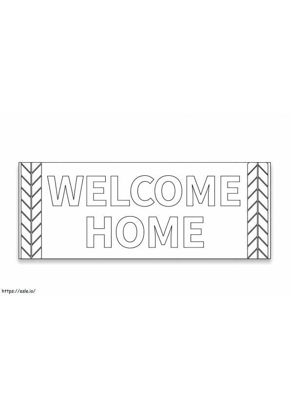 Willkommen zu Hause 8 ausmalbilder