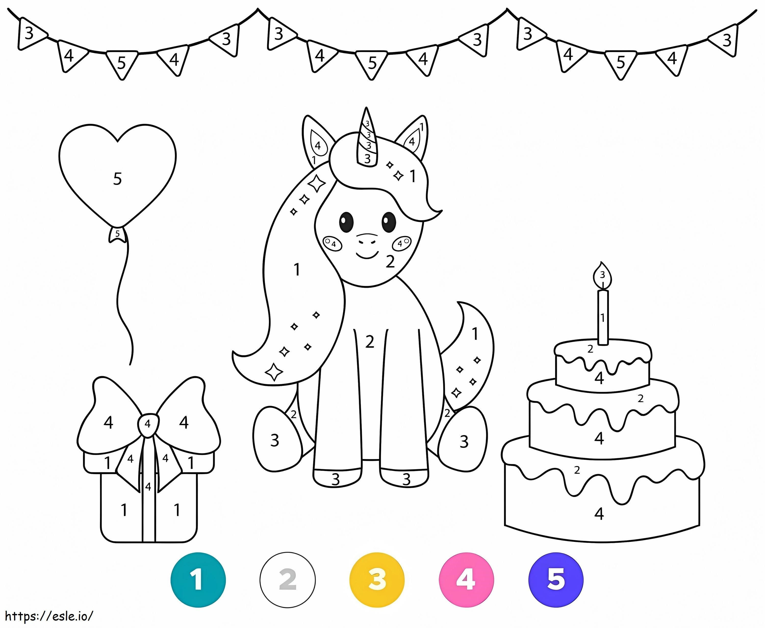 Magical Unicorn 9 coloring page