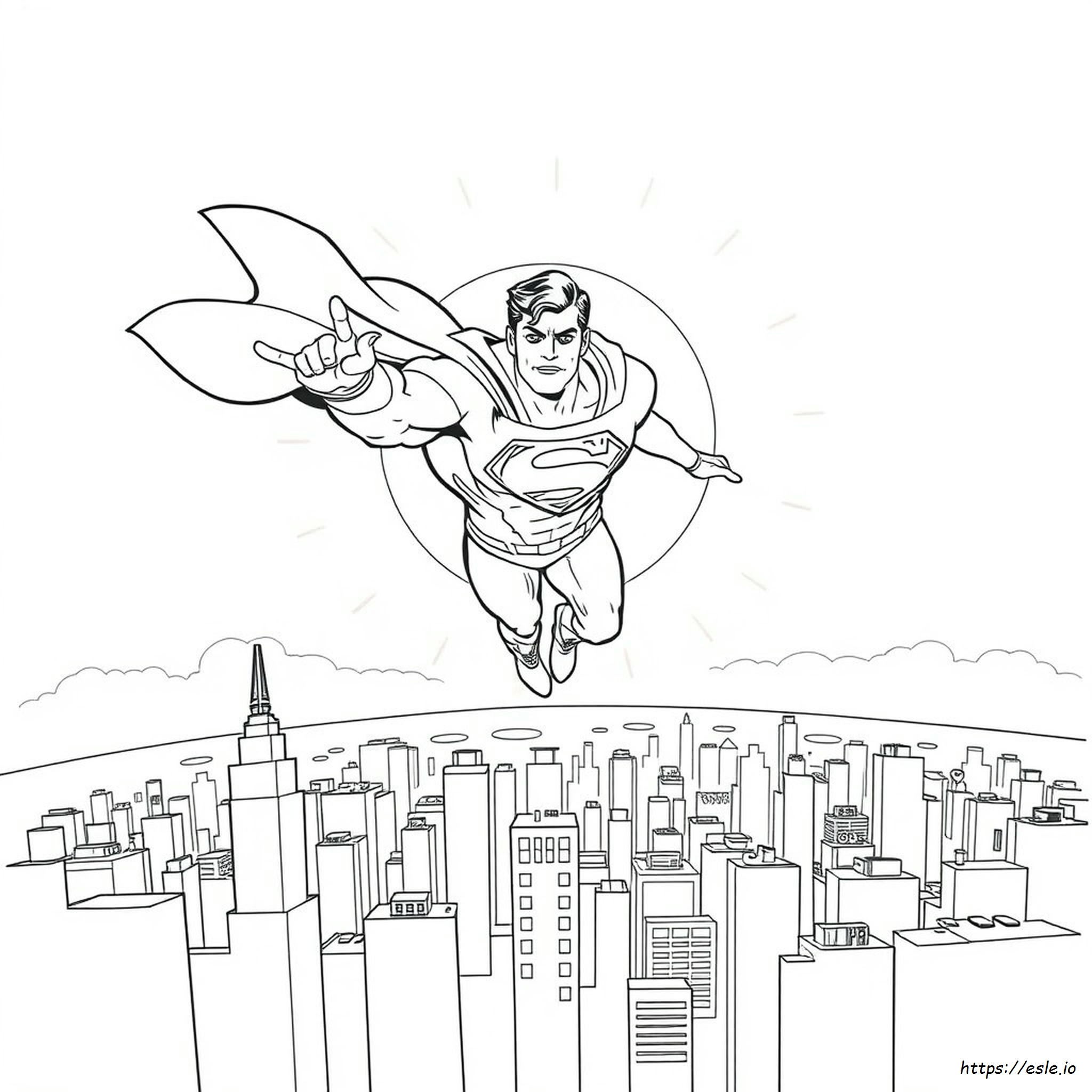 Superman Drawing For Colouring