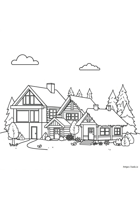 Jenis Rumah Gambar Mewarnai