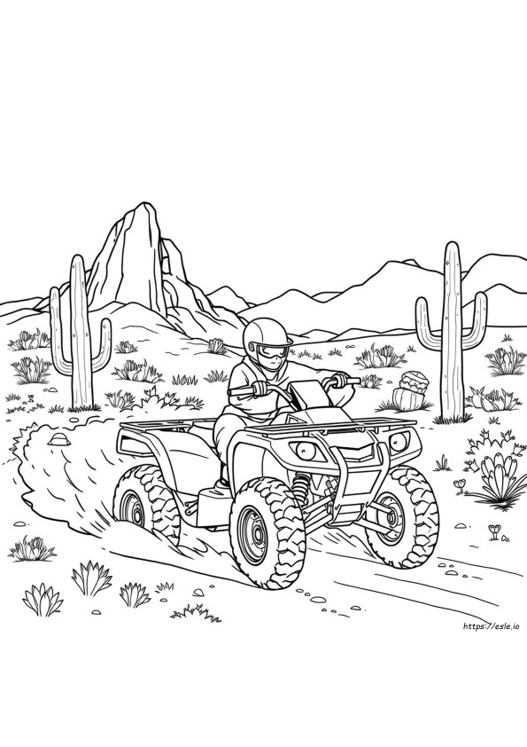 Dibujos De Cuatrimotos Para Colorear