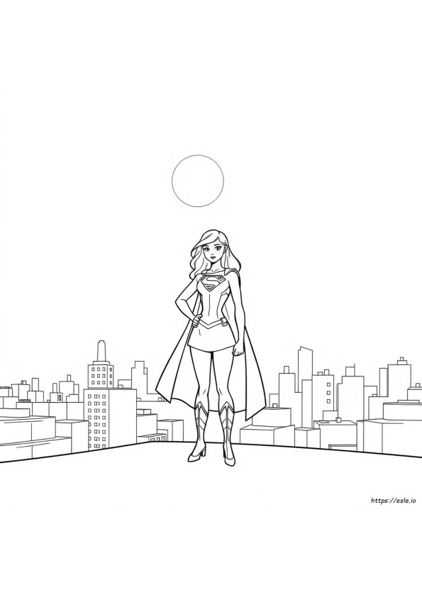 Coloring Pages Of Supergirl