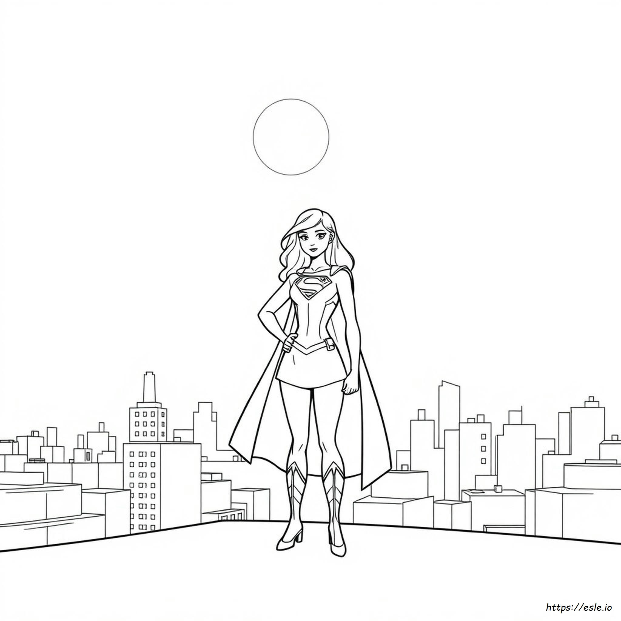 Planșe De Colorat Cu Supergirl
