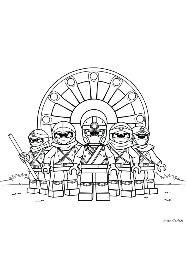Coloring Power Rangers Ninja Steel