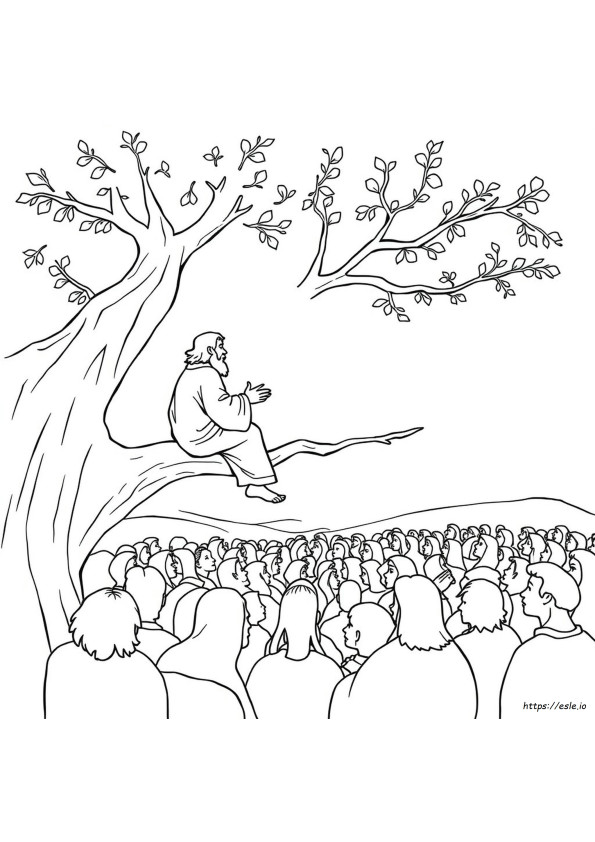 Free Printable Coloring Pages Of Zacchaeus