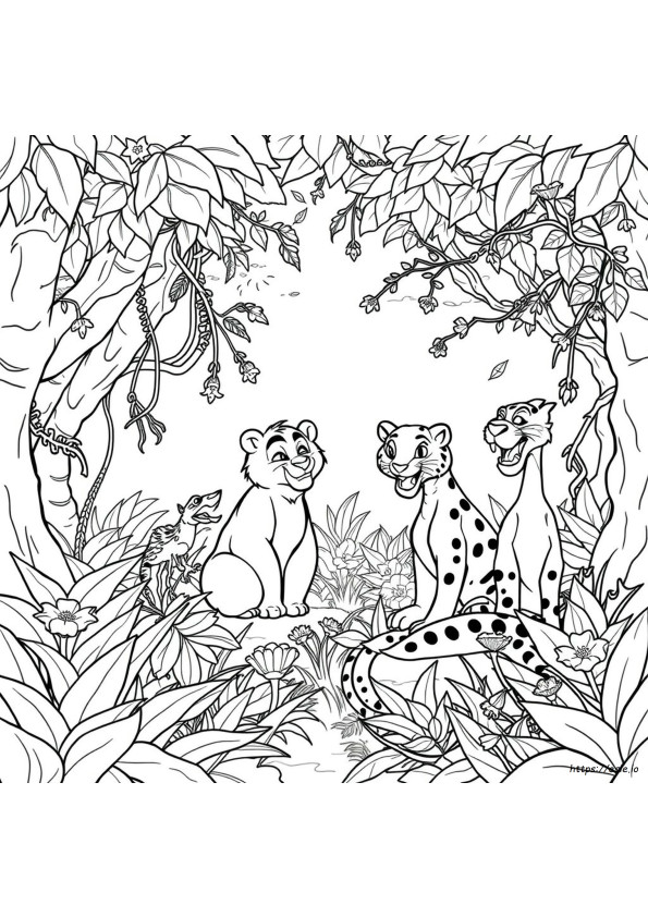 Jungle Book Characters Coloring Pages